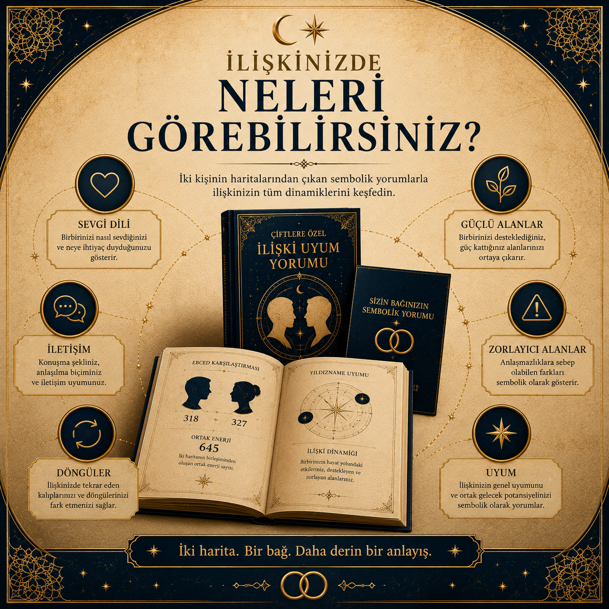 İlişki Uyum Yorumu — Ebced & Yıldızname